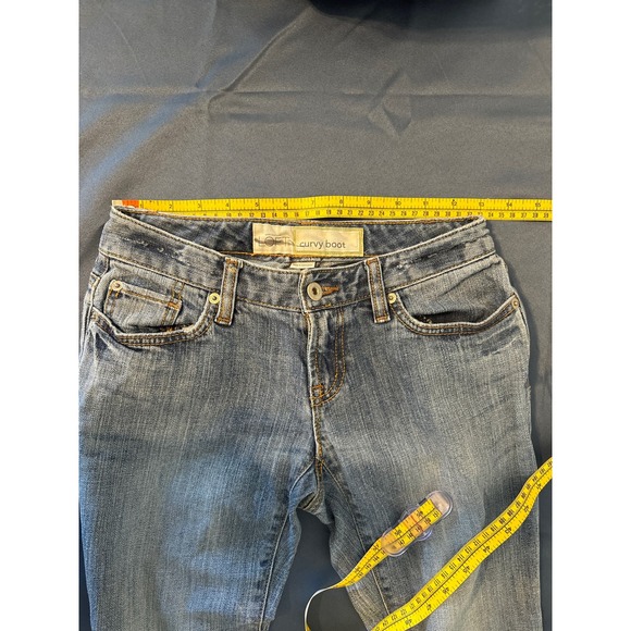 Ann Taylor Loft Curvy Boot Jeans Size 00P Pre-owned Medium Blue - Picture 7 of 8